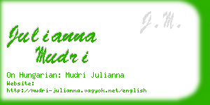 julianna mudri business card